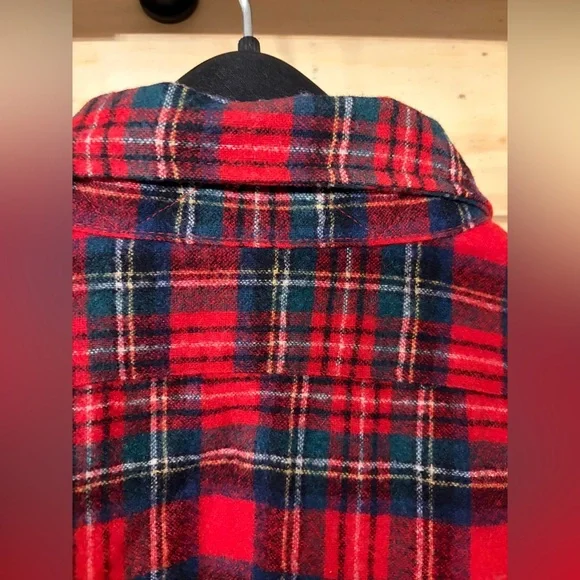 Vintage Pendleton Prince Charles Edward Stewart Tartan Plaid Virgin Wool Shirt - Picture 10 of 10